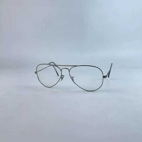 Ray-Ban RB 6049 2620 Unisex Eyeglasses Silver Full‎ Rim Aviator 55-14-140 mm