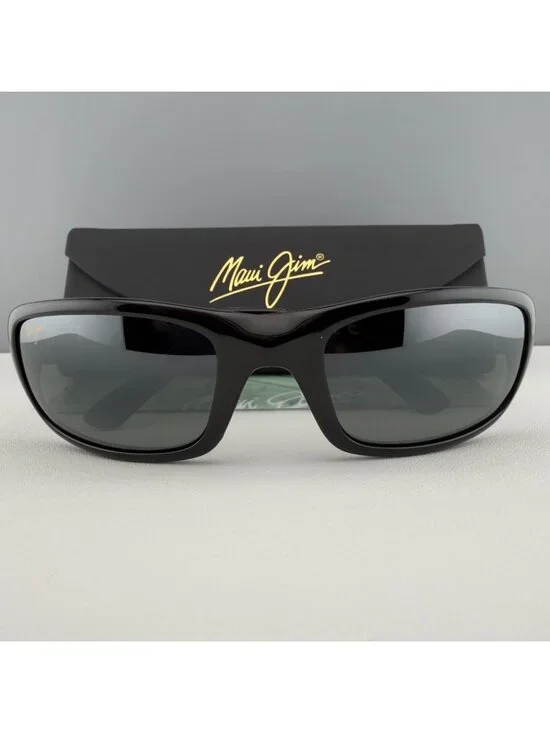 Maui Jim Sunglasses Stingray Gloss Black Wrap MJ 103-02 55-22-129