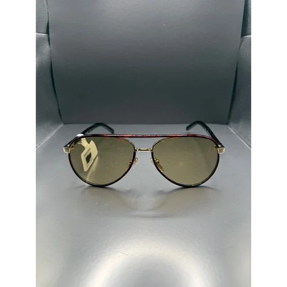 Prada SPR B57 Aviator Sunglasses Tortoise Gold Tone SPRB57 59 15 145