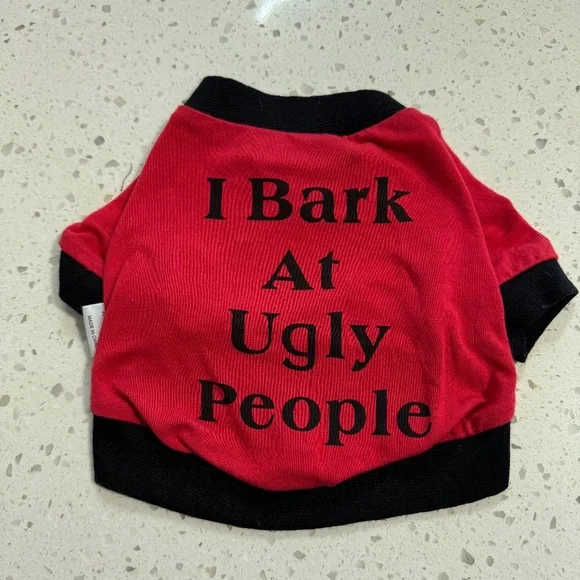 I Bark At Ugly People Dog T-Shirt
