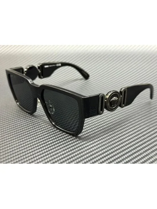 New Versace Men Black Sunglasses 57-16-140