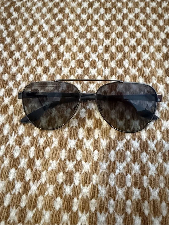 Prada Black Aviator Sunglasses