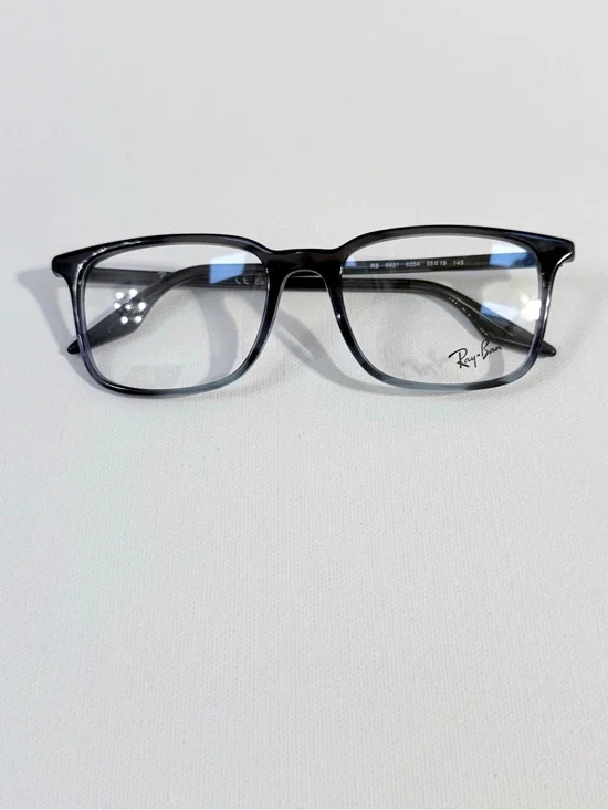 Ray-Ban Men’s Black Gradient Rectangular Glasses