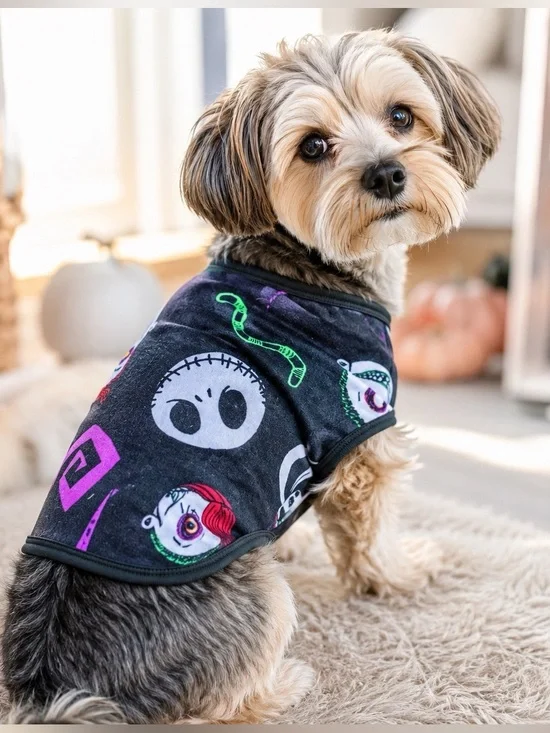 Disney Nightmare Before Christmas Dog Shirt Jack Skellington Pet‎ Clothes S NWT