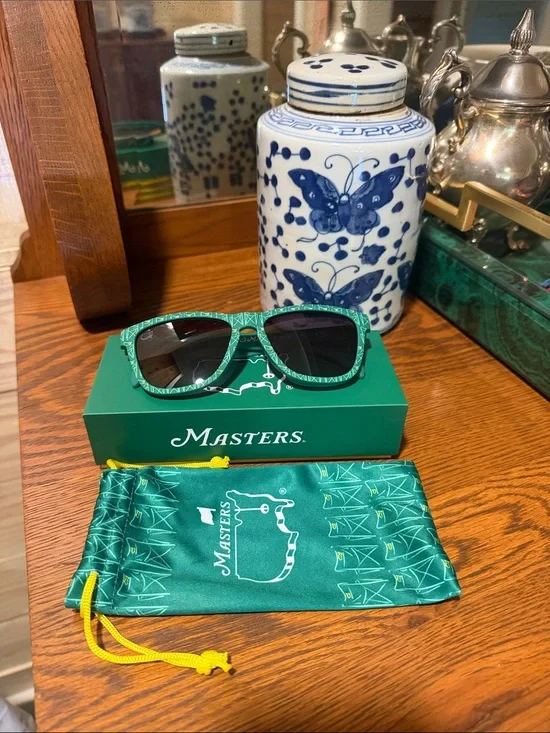 Masters Goodr Green Printed Frame Sunglasses for Men - Dark Lense