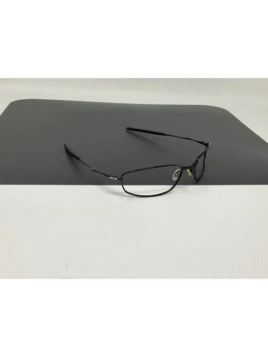 OAKLEY WHISKER SUNGLASSES  Black Frame Silver Icons Excellent Condition
