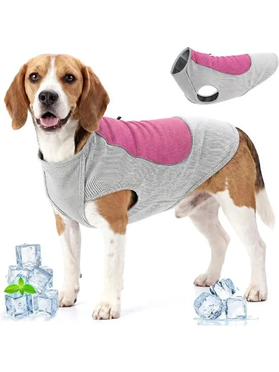 Cooling Dog Vest with Ice Pack Pocket | Evaporative Cooling Jacket for Hot