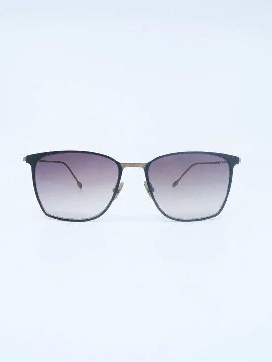 John Varvatos V524 Black & Gold,  Gray Gradient Lenses, New Men's Sunglasses.