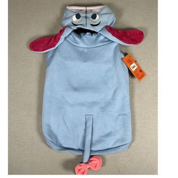 Disney Winnie the Pooh Eeyore Dog Pet Halloween Costume Hoodie Medium M NWT