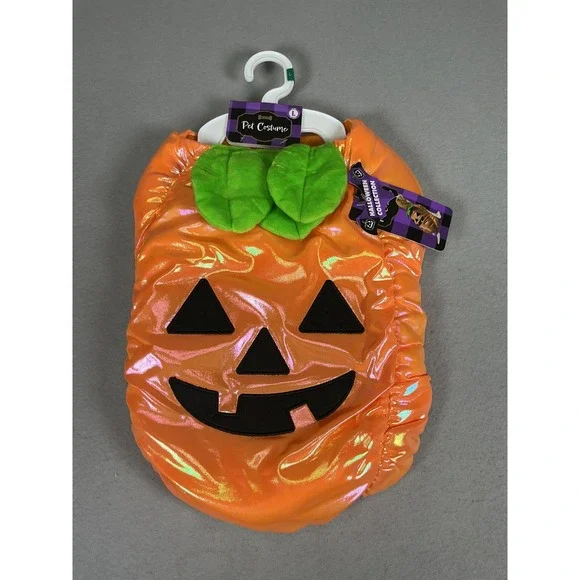 Woof Pet Pumpkin Halloween Dog Costume Large L 17-18