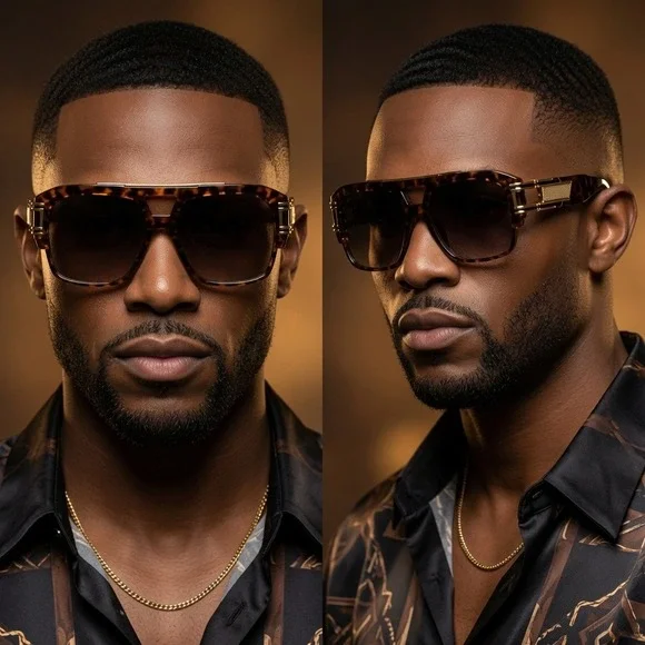 Vintage Square‎ Shield Men Sunglasses Edgy Urban Lifestyle. Perfect Outdoor Wear