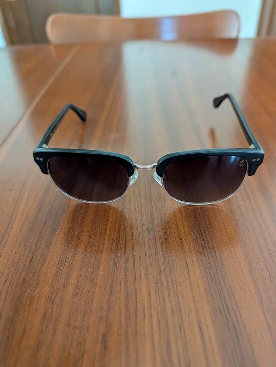 Ellison 1705 Retro Rectangular Sunglasses 54-20-145 Handmade In Greece Pre Owned