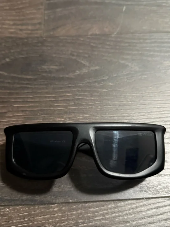 Off-White Black Rectangular Men's Sunglasses