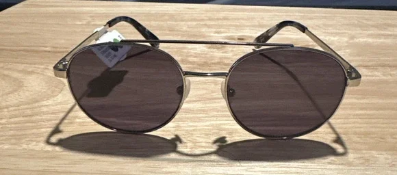 NWT men's Nautica sunglasses silver frames 53-18-140 Polarized Rx ready