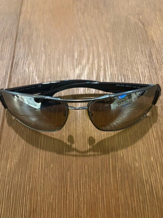 Prada Men’s Brown Tinted Sunglasses Fair Condition (Frames Listing)