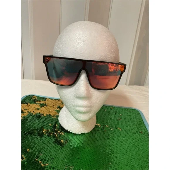 Men's sunglasses Quicksilver‎ SCIFI Shield mirror Polarized UV400 Orange Red