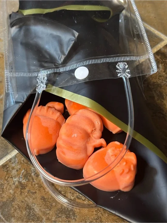 Pumpkin-Shaped Orange Wax Melts - pumpkin pie Scented Wax Cubes