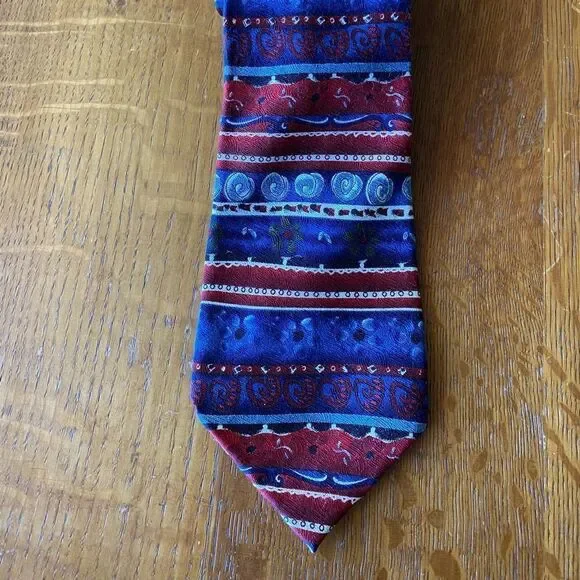 J. Garcia Blue & Red Necktie