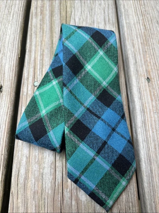 Graham of Menteith Clan Ancient Tartan Wool Scottish Heritage Celtic Necktie