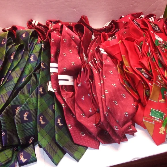 40 lot Assorted Christmas neckties