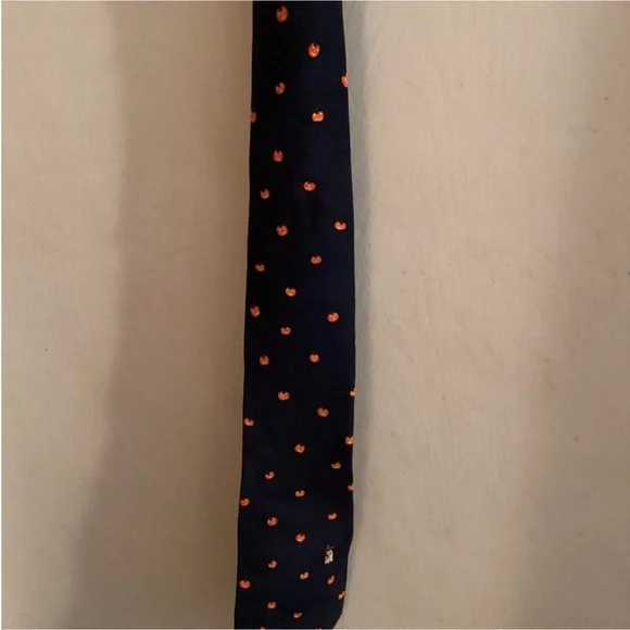 Halloween Alynn Vintage Pumpkin Tie 100% Silk