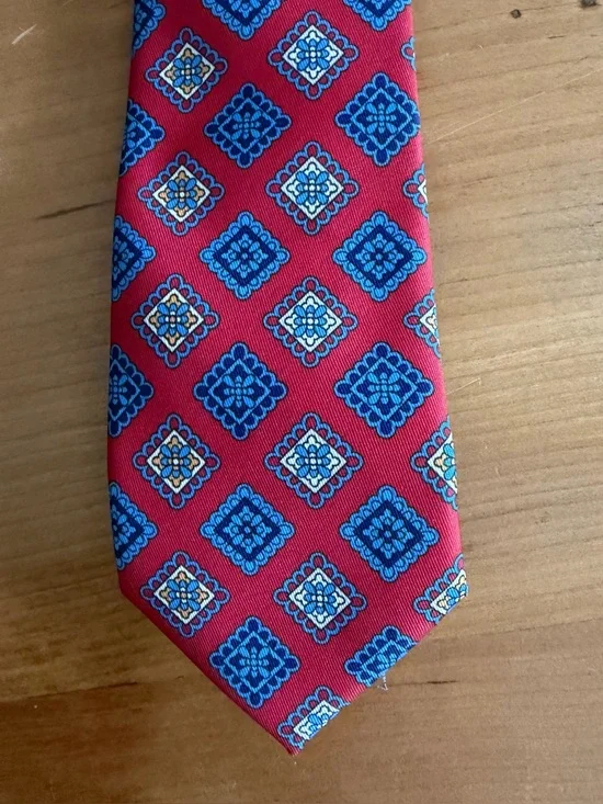 Men’s necktie red blue USA military patriotic classic 3” tie new