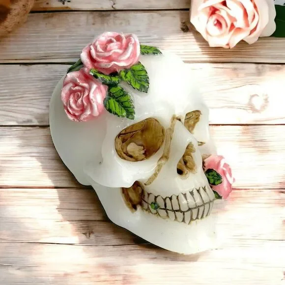 Sugar Skull Candle by Mortar & Bone