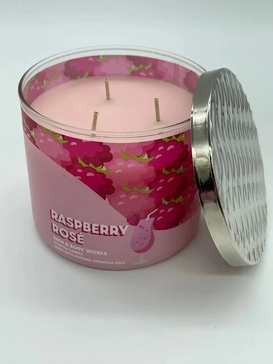 Bath & Body Works Raspberry Rose 3-Wick Scented Candle