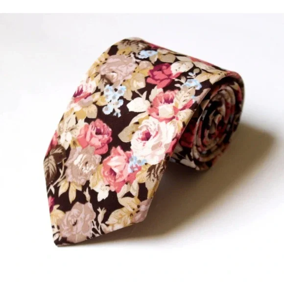 Floral cotton Men's Necktie Skinny 3 W‎ 58L