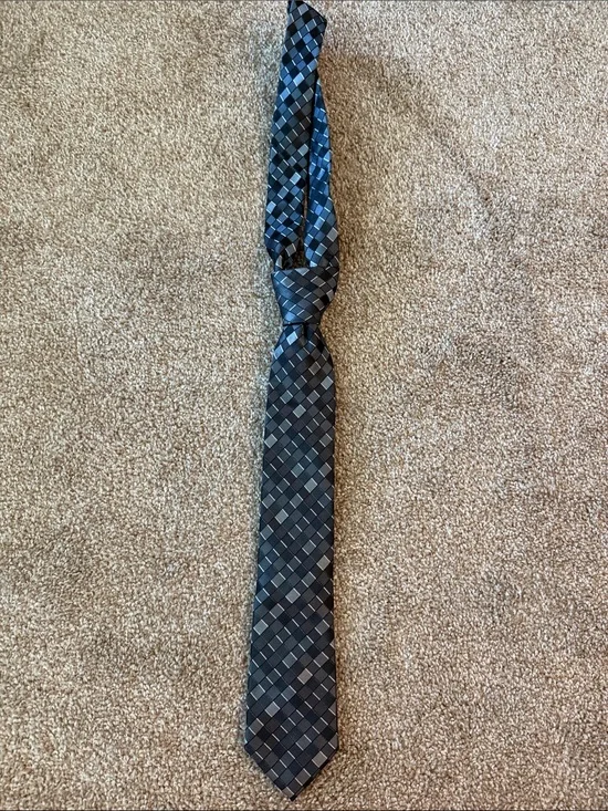 Kenneth Cole Woven Check Tie