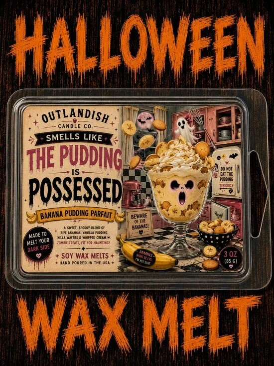 The Pudding Is Possessed Wax Melts | Banana Pudding Scent