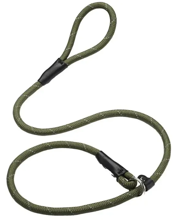 PUUFUU Reflective Slip Lead Dog Leash 6FT x 1/2” Green Heavy Duty Large Dogs