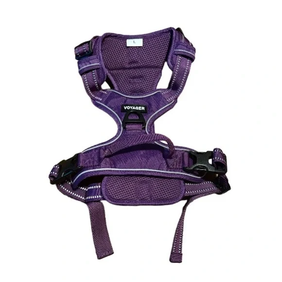 Dog harness purple large NEW adjustable