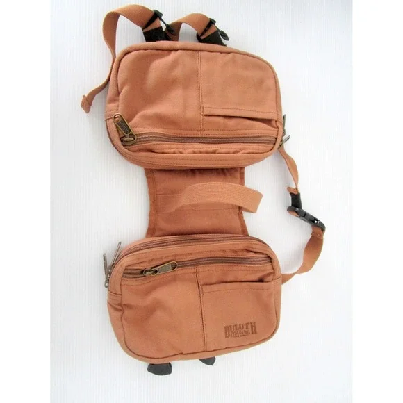 Duluth Trading Company Dog Saddle Bag Pack Harness Brown Size Medium