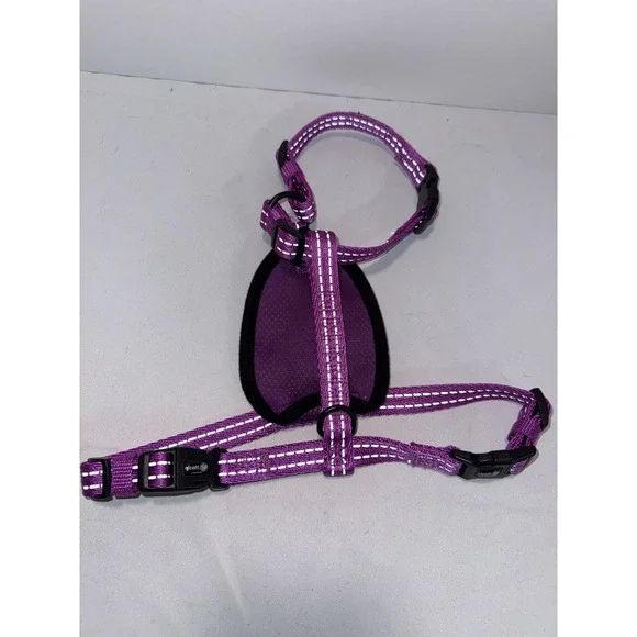 Alcott Adventure Dog Harness Purple Reflective Padded Chest Small Medium