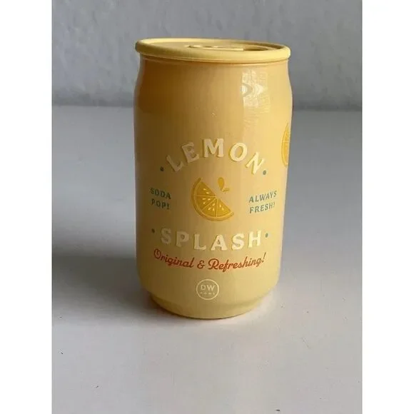 DW Home Lemon Splash Soda Pop Candle 6.2oz Single Wick Richly Scented NEW‎