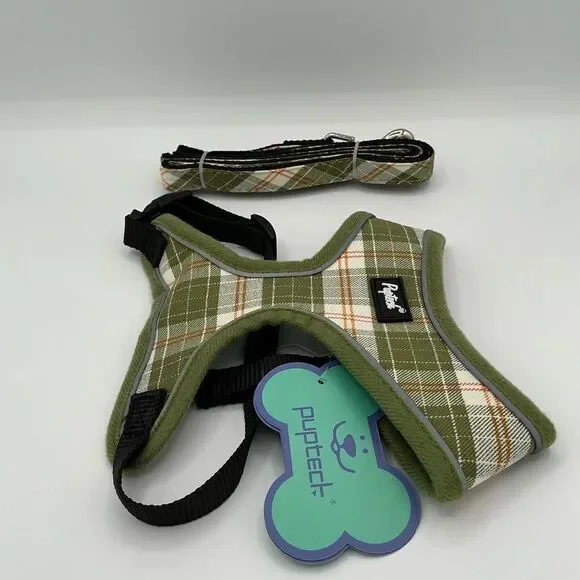 PUPTECK Soft Mesh Dog Harness and Leash Set Pet size S NWT