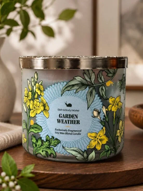 Garden Weather Three Wicks Candle From Bath & body Works