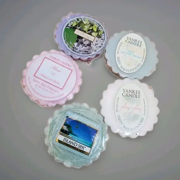 Yankee Candle Wax Tart Melts Mixed Lot Retired Collectible Mixed 5pc Set