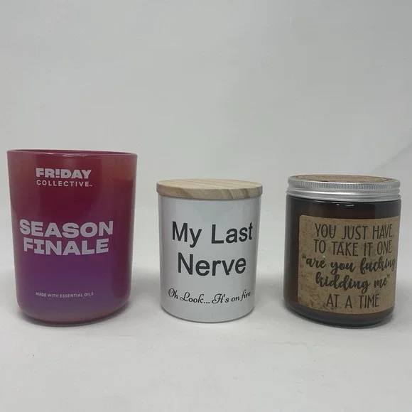 BOGO 3 for price of 1 Funny Candles My Last Nerve Season Finale F*cking Kidding‎
