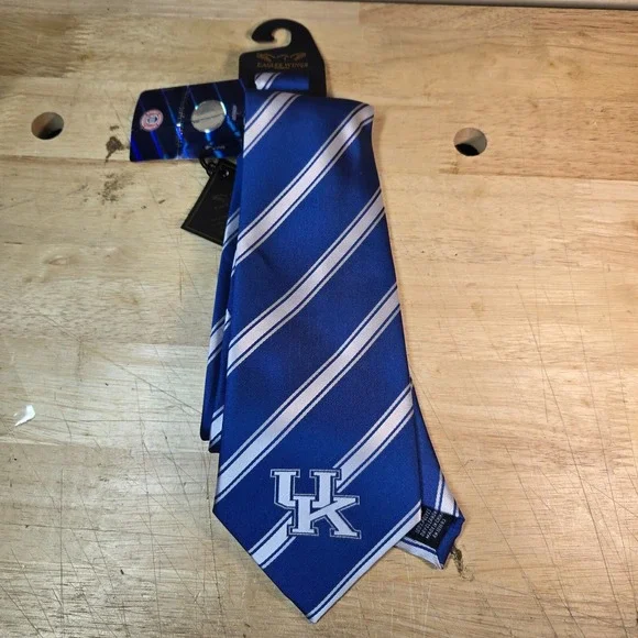 Kentucky Wildcats Mens Necktie College University Logo Gift Blue Neck Tie