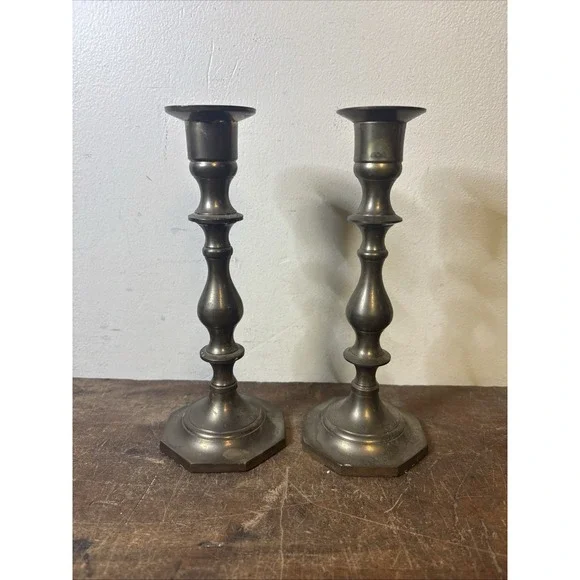 Vintage Classic Solid Brass Candlestick Candle Holders 7