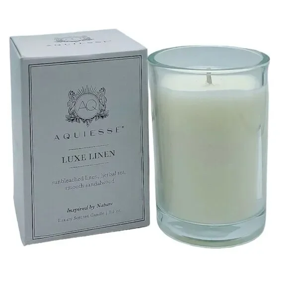 Aquiesse Luxury Scented Candle luxe linen