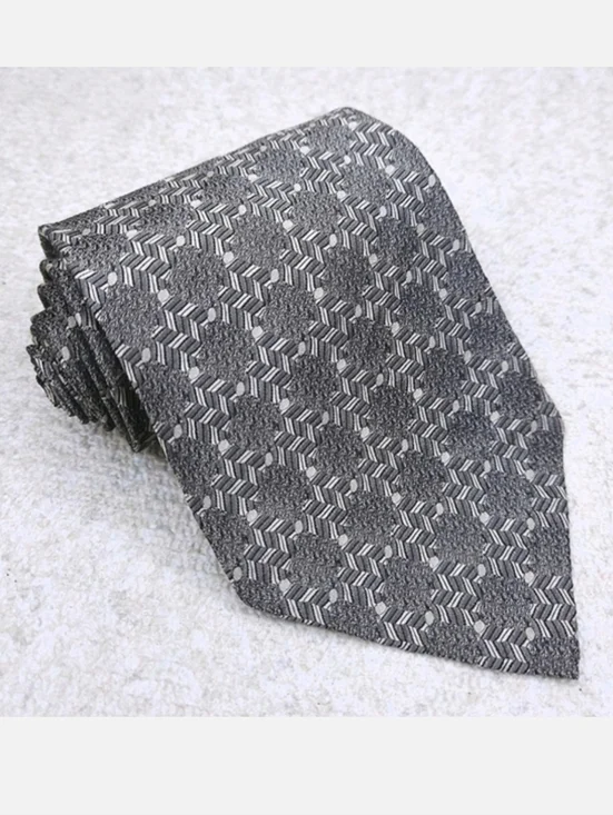 Hickey Freeman Silk Tie Hand Folded 58