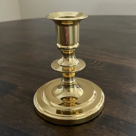 Vintage Baldwin Brass Candle Holder 4”