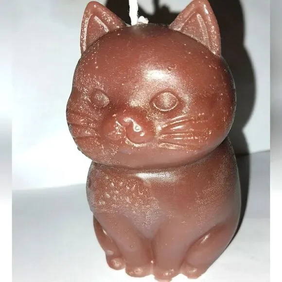 Hand crafted limited edition brown candle from our Cat Lady candle collection