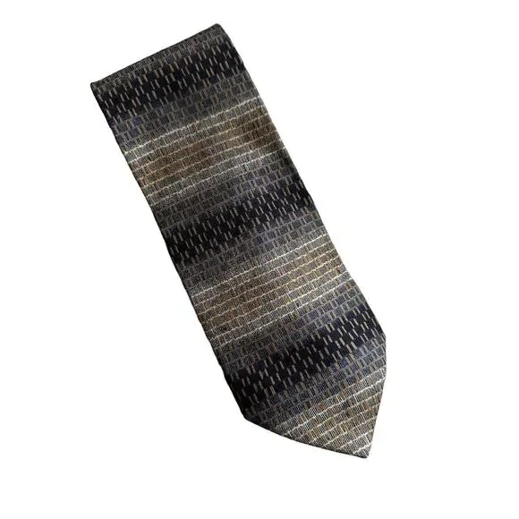 Vintage Arden Cravat Gold and Brown Silk Necktie