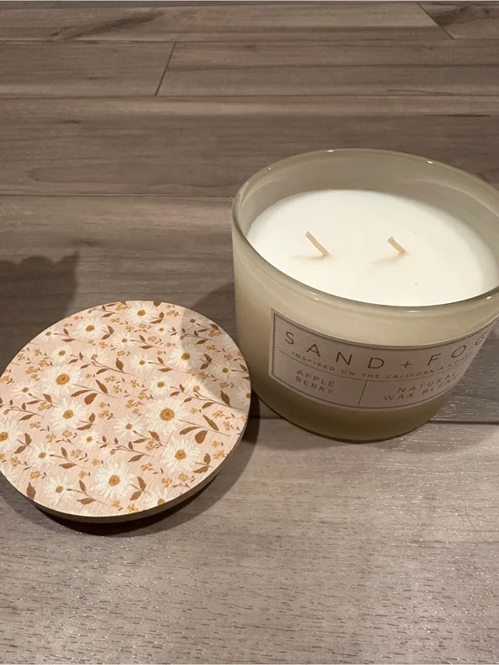 White Scented Two-Wick Candle — Neutral White