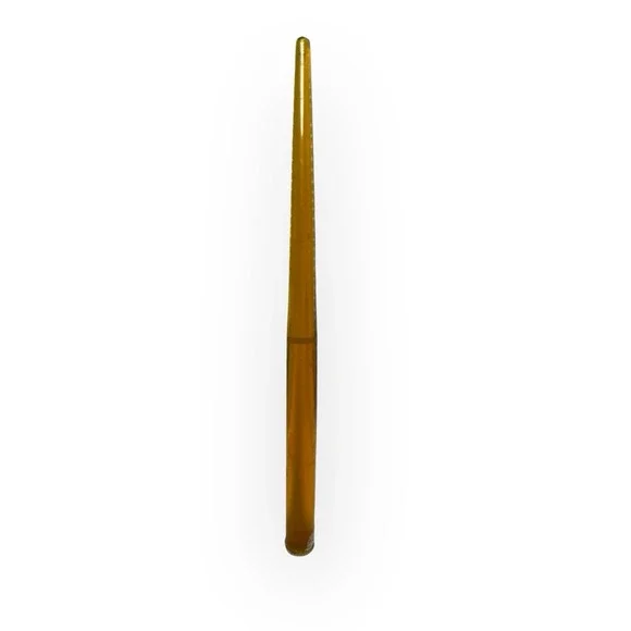 (1) Vintage 1960s Amber Lucite Taper Candle‎ 11.5