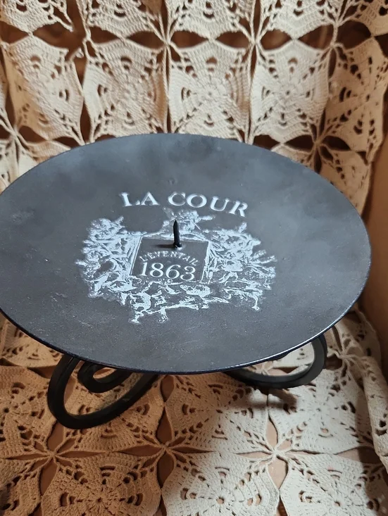 Black Vintage Decorative Candle Holder